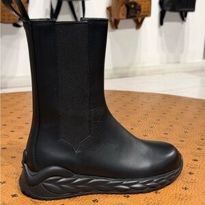 MCM Black Leather Boots